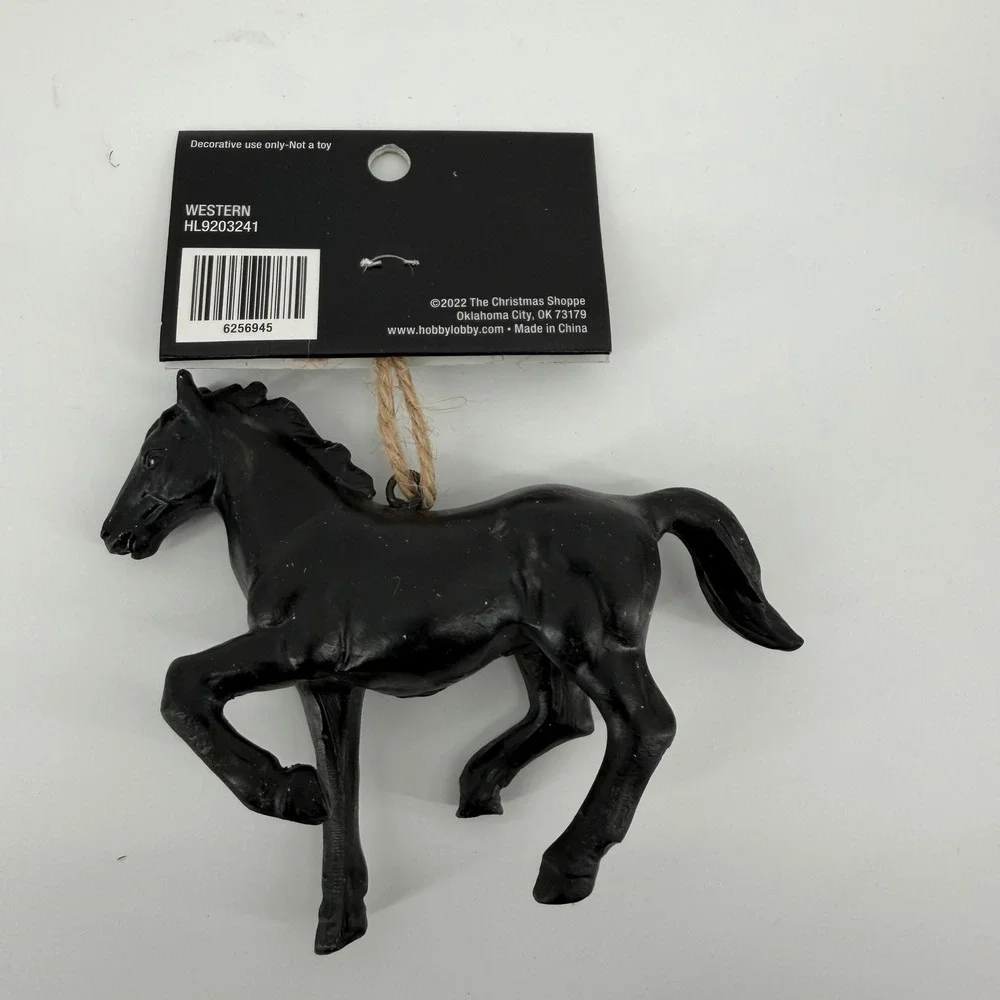 Black Horse Ornaments Christmas‎ Shoppe New with Tags